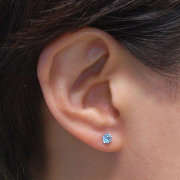 ブルートパーズ ピアス プラチナ レディース メンズ Pt900 片耳用 4mm 11月 誕生石 定番 スタッド 4mm 送料 無料 ピアス シンプル 男性 女性 ペア にも 大きいサ |  | 05