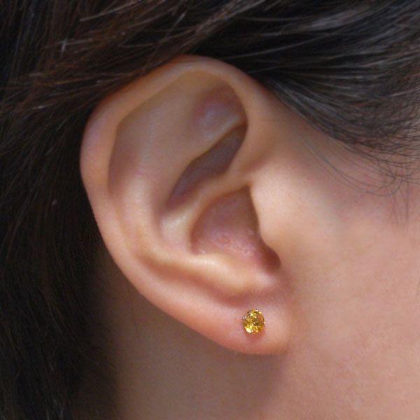 シトリン ピアス Pt900 レディース メンズ プラチナ 4mm 定番 スタッド 片耳用 送料 無料 ピアス シンプル 男性 女性 ペア にも 大きいサイズ 可愛い おしゃれ |  | 05