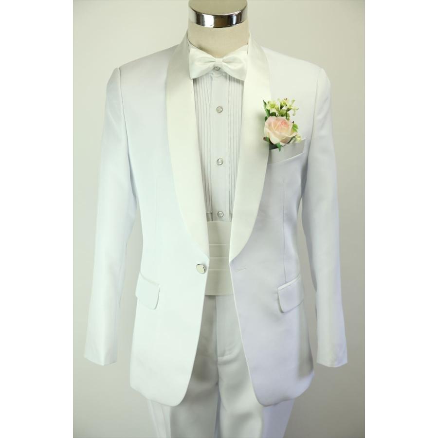 タキシード 4点セット 白 結婚式 フォーマル ウエディング パーティ