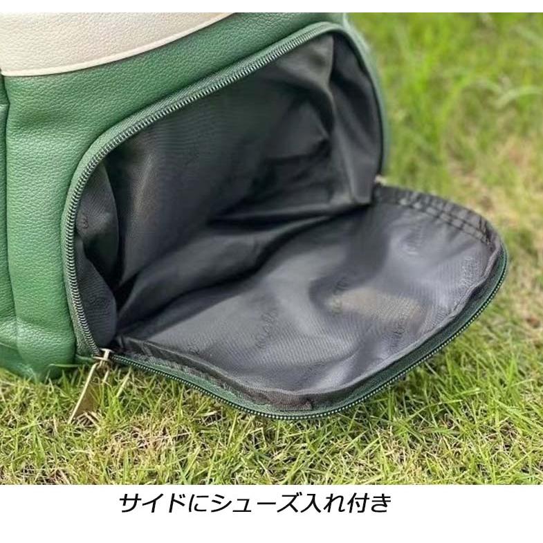 ボストンバッグ ゴルフバッグ 全3色 メンズ レディース シューズ収納