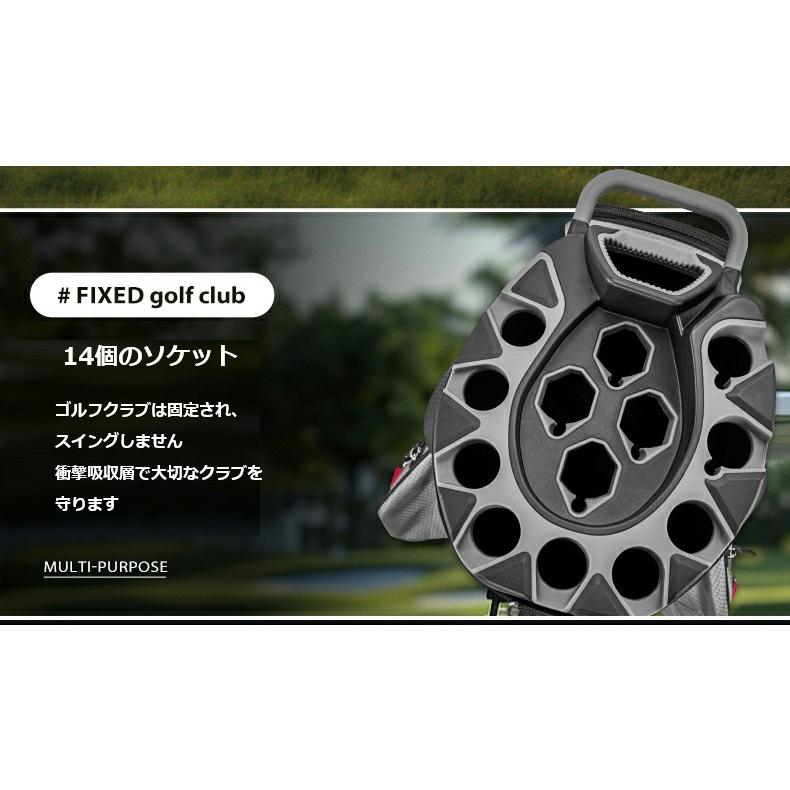 ゴルフキャディバッグ カート型 14分割 PGM メンズ レディース 撥水