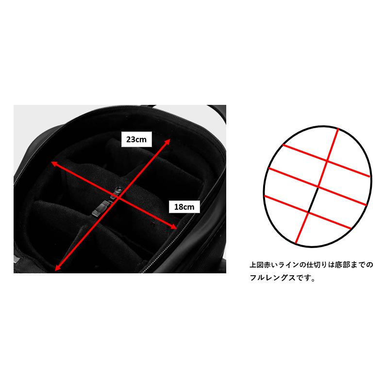 GOLF ゴルフ　キャディバッグ 黒/赤　キャスター付き　車輪付き キャディバッグ 4輪キャスター ポータブルゴルフバッグ PGM