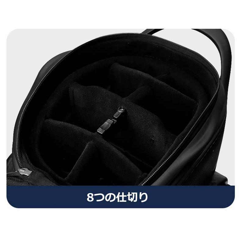 キャディバッグ 4輪キャスター ポータブルゴルフバッグ ハードケース