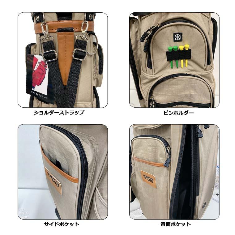 ゴルフ キャディバッグ キャスター型 PU ゴルフバッグ キャディバッグ 2輪キャスター ポータブルゴルフバッグ PGM