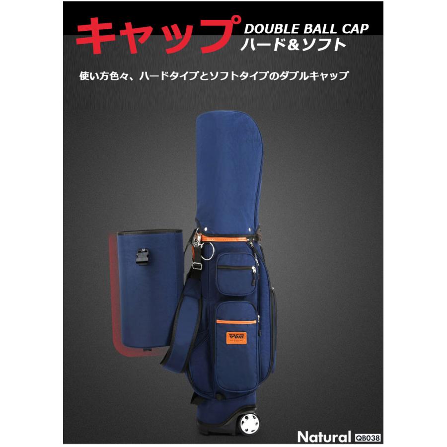 爆買 キャディバッグ 2輪キャスター ポータブルゴルフバッグ PGM