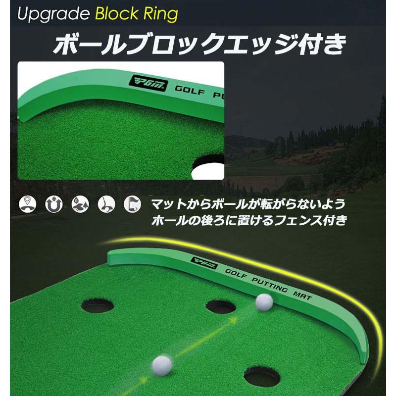 パターマット 大型 大型ゴルフパターマット パター 練習 パット BIG 傾斜付き 118gpp03