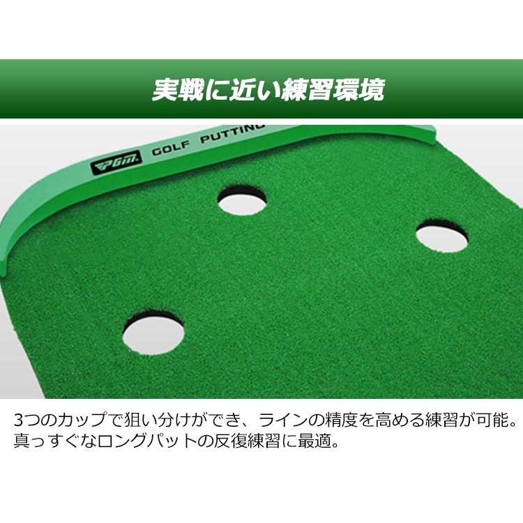 大型ゴルフパターマット パター 練習 パット BIG 傾斜付き 118gpp03