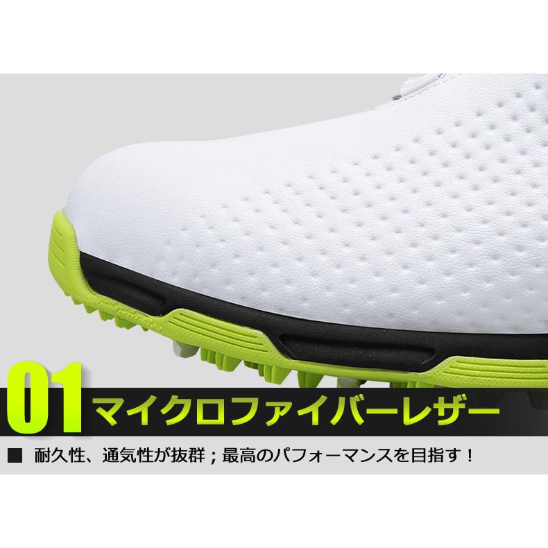 ゴルフシューズ ダイヤル式 スパイクレス スニーカータイプ 歩き