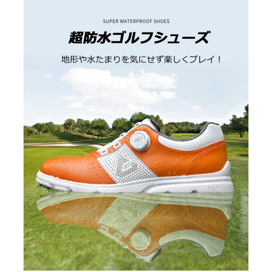 ゴルフシューズ PGM ダイヤル式 BOA スパイクレス スニーカータイプ