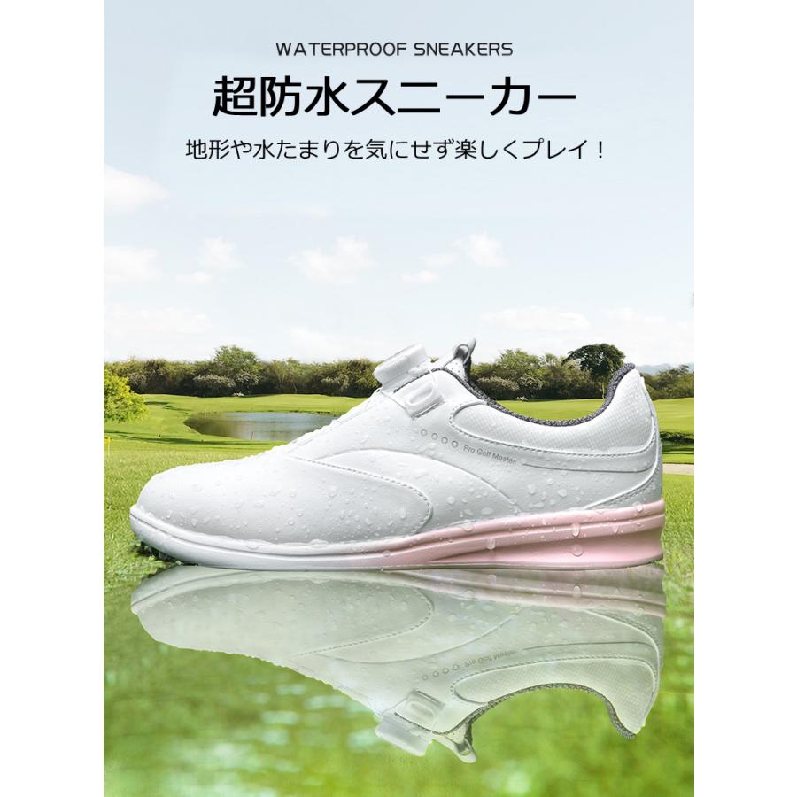 ゴルフシューズ PGM ダイヤル式 BOA スパイクレス スニーカータイプ