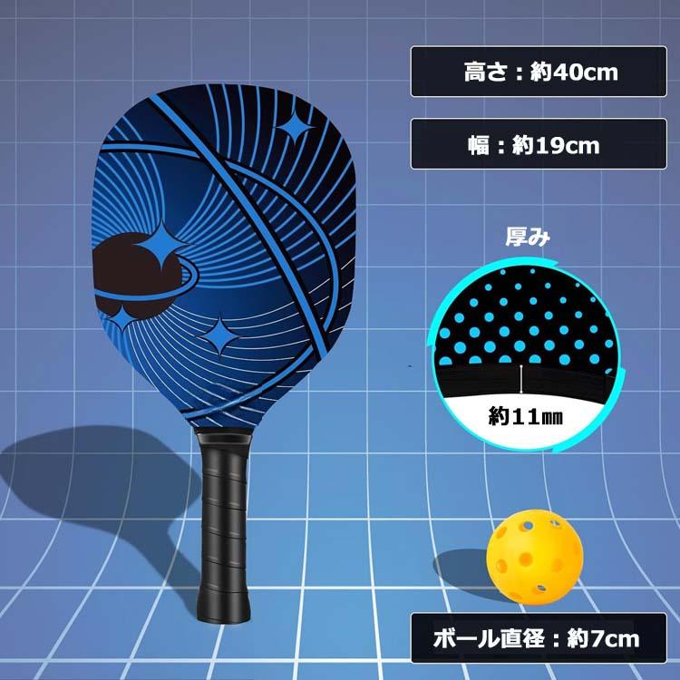 爆買 ピックルボールネットセット 公式サイズ パドル4本 ボール