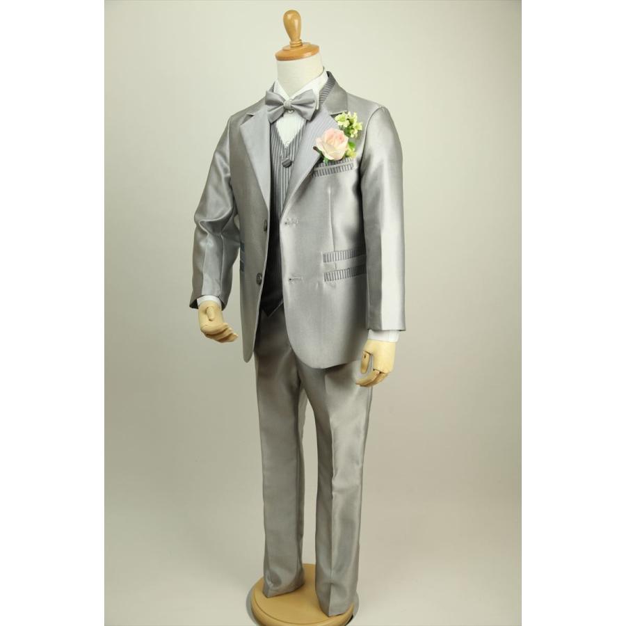 23%OFF】子供タキシード キッズ フォーマル スーツ 子供服 シルバー