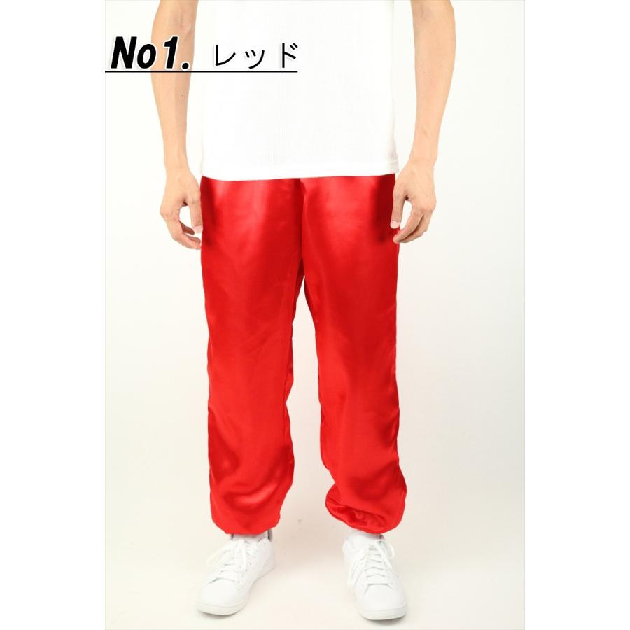 【RED】<LOEFF>サテン パンツ LOEFF＞サテン パンツ