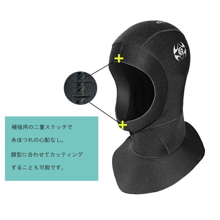 ダイビング フード キャップ SLINX 3ミリ厚 保温 防寒 ネオプレーン