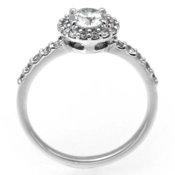 婚約指輪 安い プラチナ ダイヤモンド リング 0.2カラット 鑑定書付 0.2ctup Fカラー SIクラス 3EXカット H&C CGL｜j-jewelry｜02