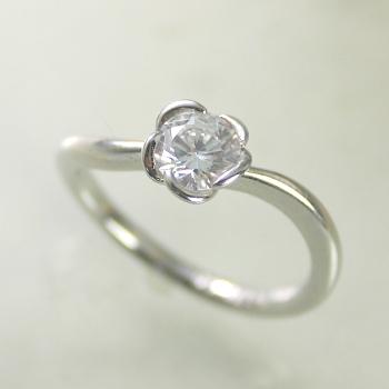 婚約指輪 安い プラチナ ダイヤモンド リング 0.2カラット 鑑定書付 