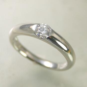 婚約指輪 安い プラチナ ダイヤモンド リング 0.3カラット 鑑定書付 0.30ctup Dカラー VVSクラス 3EXカット H&C CGL｜j-jewelry