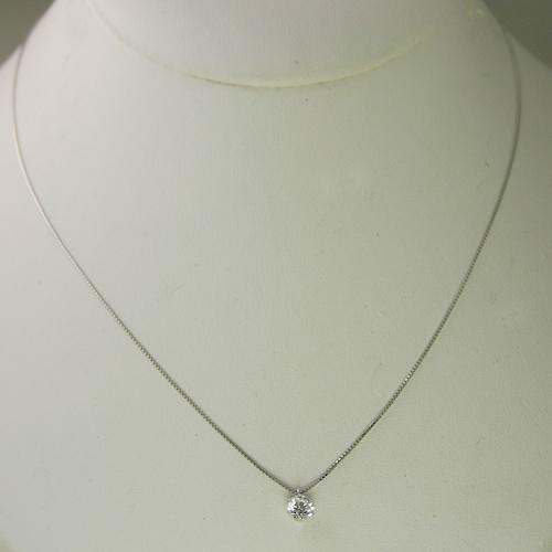 ダイヤモンド ネックレス プラチナ 一粒 0.7ct 鑑定書付 0.70ctup E 