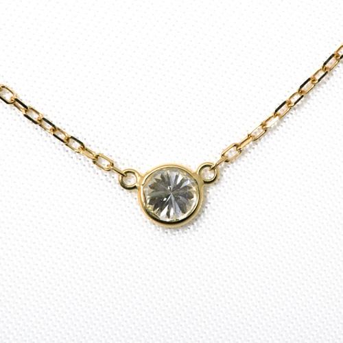 ダイヤモンド ネックレス K18 一粒 0.7ct 鑑定書付 0.70ctup Eカラー IFクラス 3EXカット H&C CGL_1