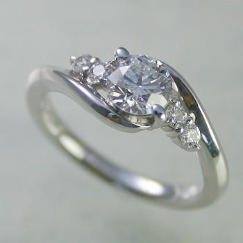 婚約指輪 安い ダイヤモンド プラチナ 0.7カラット 鑑定書付 0.715ct Fカラー SI2クラス 3EXカット H&C CGL 通販｜j-jewelry