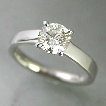 婚約指輪 安い エンゲージリング ダイヤモンド プラチナ 1カラット 鑑定書付 1.018ct Iカラー SI2クラス 3EXカット CGL 通販
