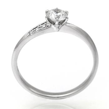 婚約指輪 安い プラチナ ダイヤモンド リング 0.5カラット 鑑定書付