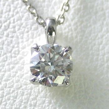 A*7様 プラチナ ネックレス ダイヤモンド　3粒　4°C ダイヤモンド ネックレス プラチナ 一粒 0.4ct 鑑定書付 0.428ct D
