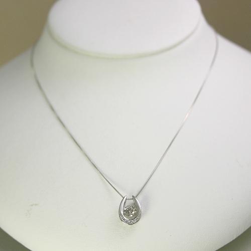 ダイヤモンド ネックレス 一粒 プラチナ 0.2カラット 鑑定書付 0.214ct