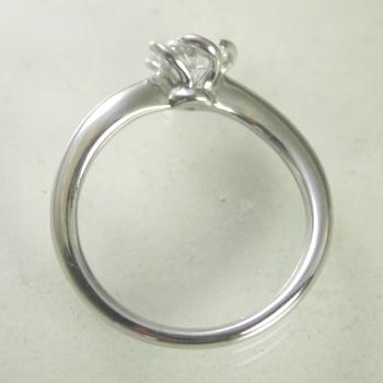 婚約指輪 ダイヤモンド 0.2カラット プラチナ 鑑定書付 0.212ct E 
