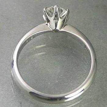 婚約指輪 ダイヤモンド 0.2カラット プラチナ 鑑定書付 0.271ct Dカラー VVS1クラス 3EXカット H&C CGL T0947-GE1 HKER*0.2の画像