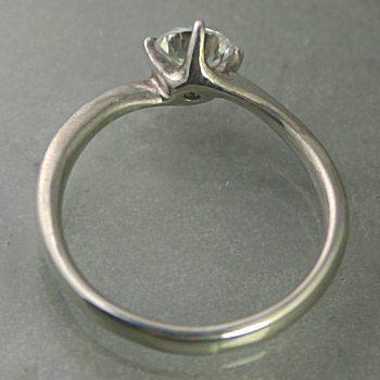 婚約指輪 ダイヤモンド 0.3カラット プラチナ 鑑定書付 0.321ct D