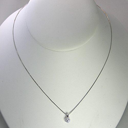 ダイヤモンド ネックレス プラチナ 一粒 0.2ct 鑑定書付 0.271