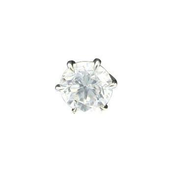 ダイヤモンド ピアス 一粒 0.25カラット プラチナ 鑑定書付 0.25ctup H 