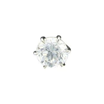 ダイヤモンド ピアス 一粒 片耳 0.3カラット プラチナ 鑑定書付 0.353ct Eカラー VVS2クラス 3EXカット H&C CGL