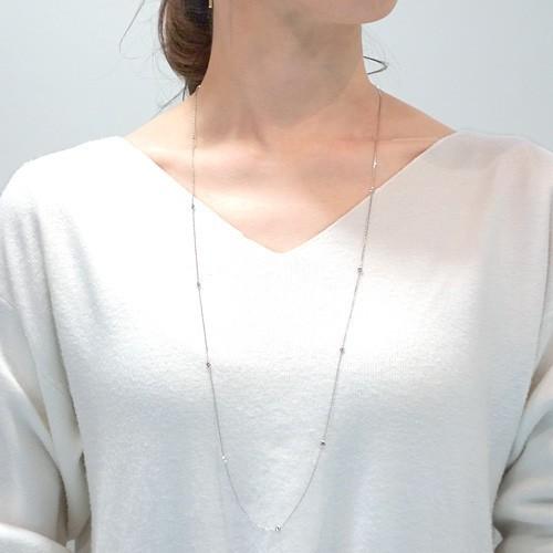 ダイヤモンド ステーションネックレス プラチナ 1.00ct : Jジュエリー 