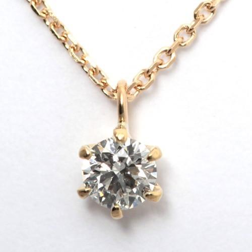 ダイヤモンド ネックレス K18 0.17ct : Jジュエリー - 通販 - Yahoo 