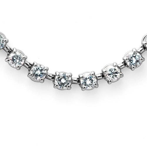 ダイヤモンド テニスネックレス プラチナ 10.10ct : Jジュエリー ダイヤモンド テニスネックレス プラチナ 10.10ct : Jジュエリー