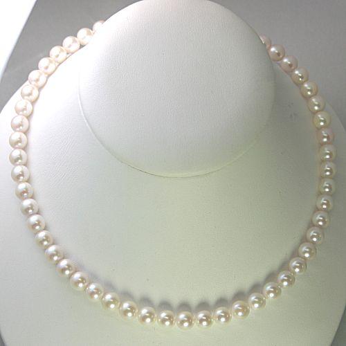 7.5mmあこや真珠ネックレス/SV（シルバー） : Jジュエリー - 通販