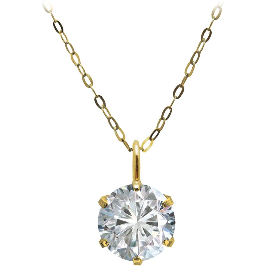 華きらり] K18 0.3ct 天然 ダイヤモンド ネックレス 平アズキ 40cm 一
