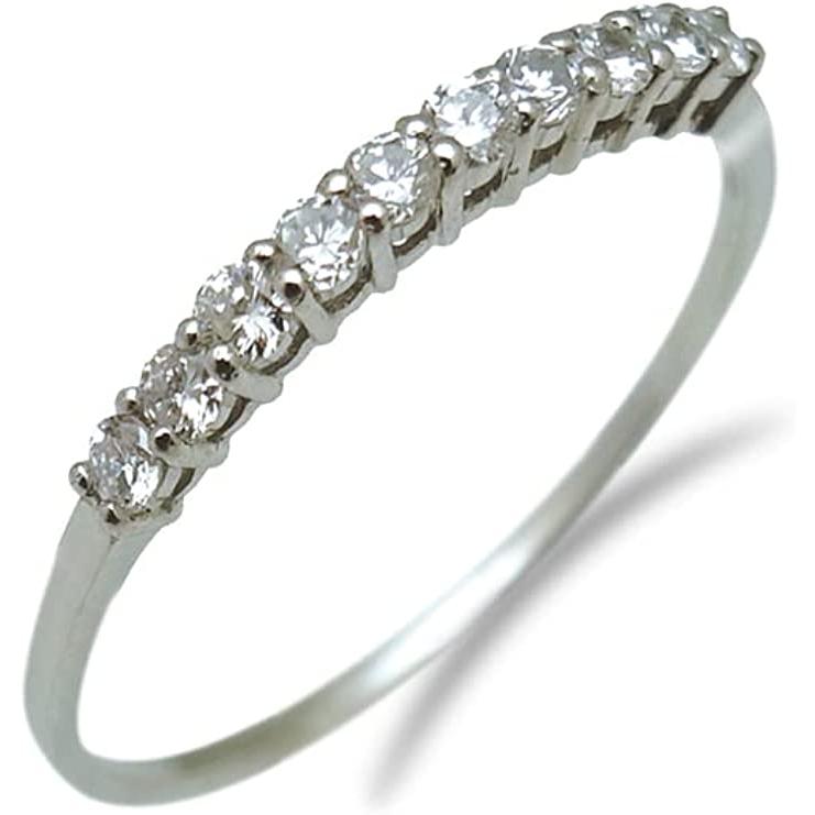 ハーフエタニティリング ダイヤモンド0.2 pt900【最終値下げ】 楽天市場】Pt900 ハーフエタニティリング ダイヤモンド 0.50ct