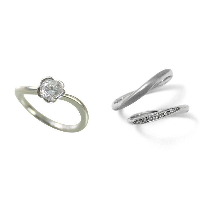 2023福袋 婚約指輪 安い 鑑定書付 結婚指輪 ダイヤモンド セットリング