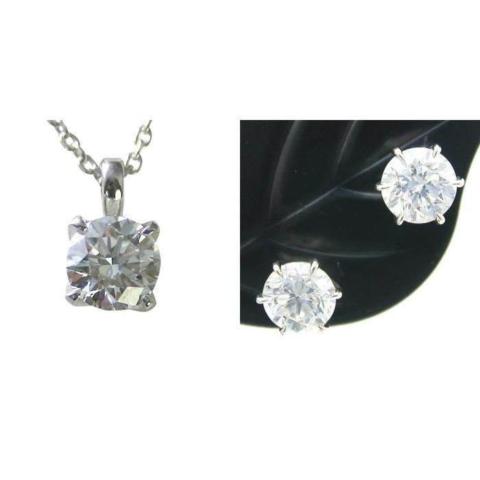 ダイヤモンド ネックレス ピアス 0.234ct Gカラー SI1クラス 3EXカット  