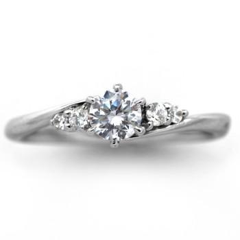 婚約指輪 安い プラチナ ダイヤモンド リング 0.2カラット 鑑定書付 0.259ct Eカラー VVS1クラス 3EXカット H&C CGL