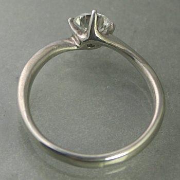 婚約指輪 プラチナ ダイヤモンド リング 0.3カラット 鑑定書付 0.312ct Eカラー VVS2クラス 3EXカット H&C CGLの画像