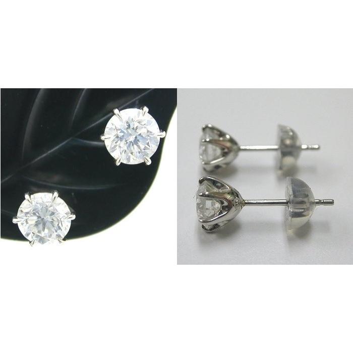 ジュエリー リフォーム ダイヤモンド ピアス 一粒 プラチナ シンプル  