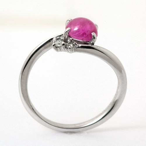 ルビー リング ダイヤモンド プラチナ 7月 誕生石 1.287ct 0.049ctの画像