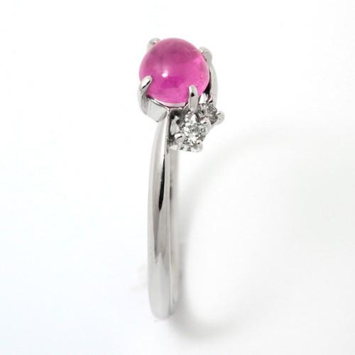 ルビー リング ダイヤモンド プラチナ 7月 誕生石 1.287ct 0.049ctの画像