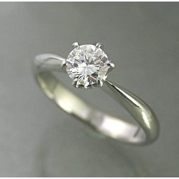 婚約指輪 安い ダイヤモンド 0.5カラット プラチナ 鑑定書付 0.502ct G 