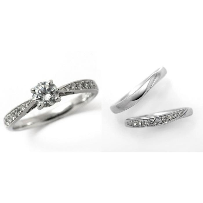 エバニュー 婚約指輪 結婚指輪 セットリング 安い ダイヤモンド ...