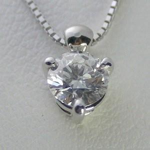 ダイヤモンド ネックレス 一粒 プラチナ 0.3カラット 鑑定書付 0.311ct 